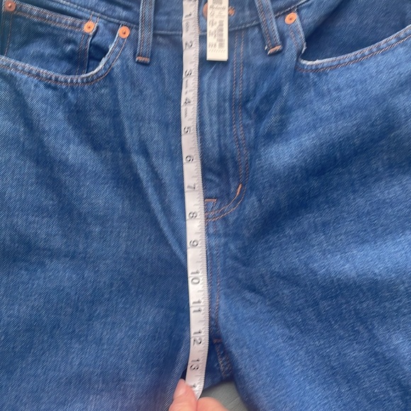 NWT! Madewell Baggy Straight Jeans in Dark Worn Indigo Wash - Picture 5 of 10
